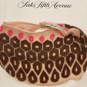 EUC Mignonne Gavigan Beaded Necklace Bandana Silk